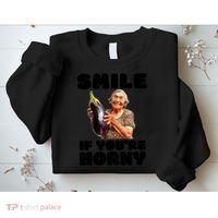 Funny Horny Eggplant Old Lady Inappropriate Embarrassing Sweatshirt thumb 2