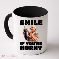 Funny Horny Eggplant Old Lady Inappropriate Embarrassing Coffee Mug thumb 0