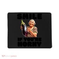 Funny Horny Eggplant Old Lady Inappropriate Embarrassing Mousepad thumb 0