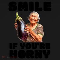 Funny Horny Eggplant Old Lady Inappropriate Embarrassing Ornament thumb 1