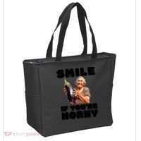 Funny Horny Eggplant Old Lady Inappropriate Embarrassing Tote Bag thumb 2