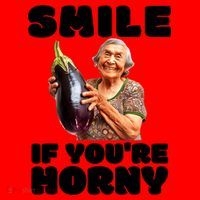 Funny Horny Eggplant Old Lady Inappropriate Embarrassing Santa Hat thumb 1