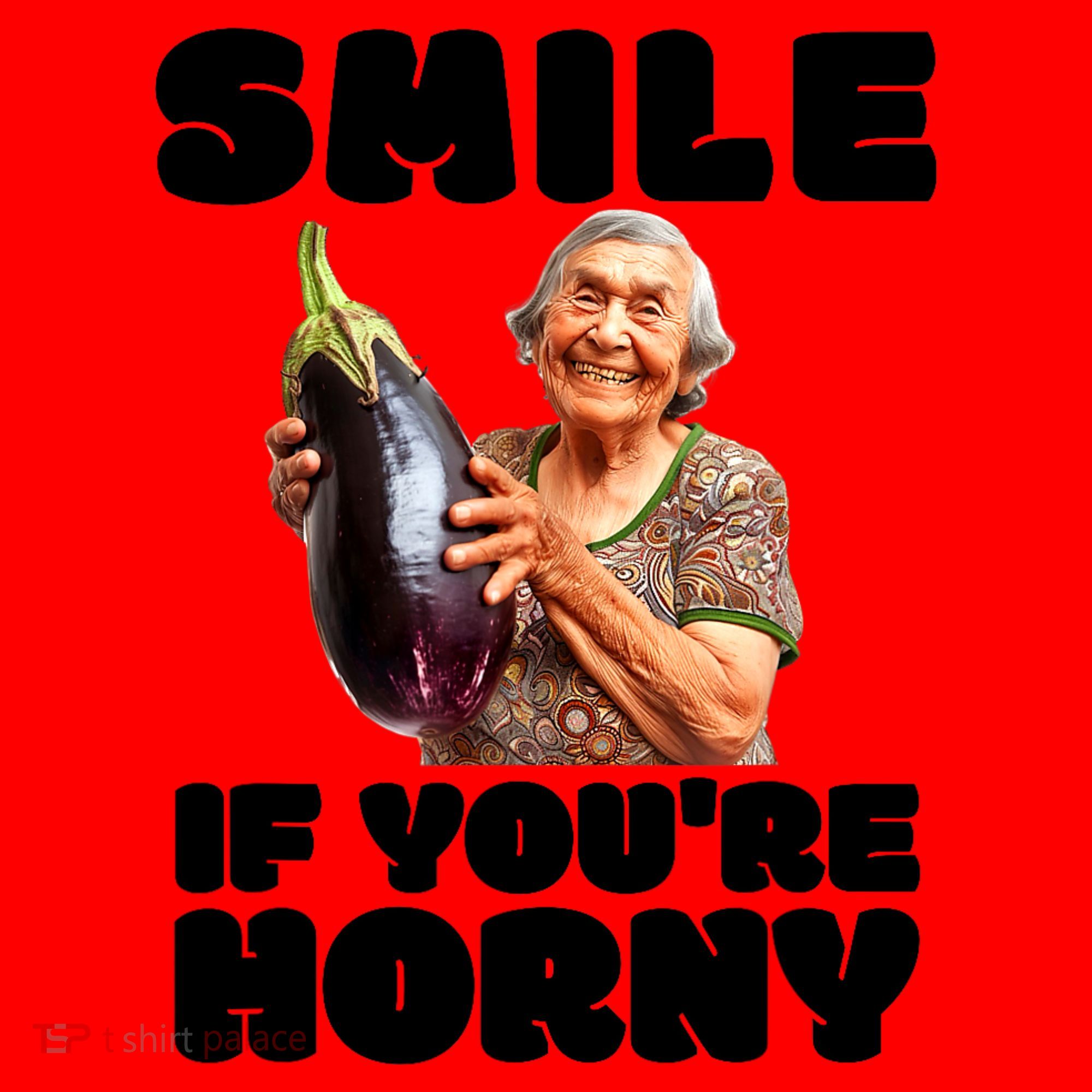 Funny Horny Eggplant Old Lady Inappropriate Embarrassing Santa Hat