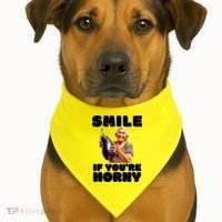 Funny Horny Eggplant Old Lady Inappropriate Embarrassing USA-Made Doggie Bandana thumb 1