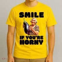 Funny Horny Eggplant Old Lady Inappropriate Embarrassing T-Shirt thumb 3