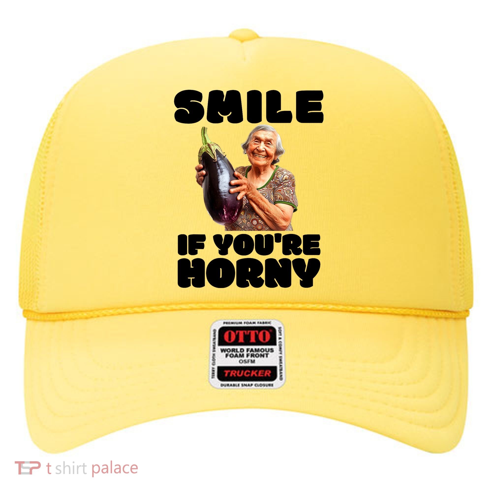 Funny Horny Eggplant Old Lady Inappropriate Embarrassing Hat