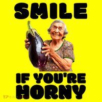 Funny Horny Eggplant Old Lady Inappropriate Embarrassing Women's T-Shirt thumb 6