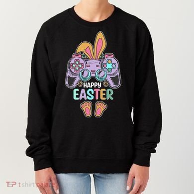 Funny Happy Easter Gamer Bunny Rabbit Controller Women's Sweatshirt