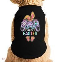 Funny Happy Easter Gamer Bunny Rabbit Controller Doggie Tank thumb 0