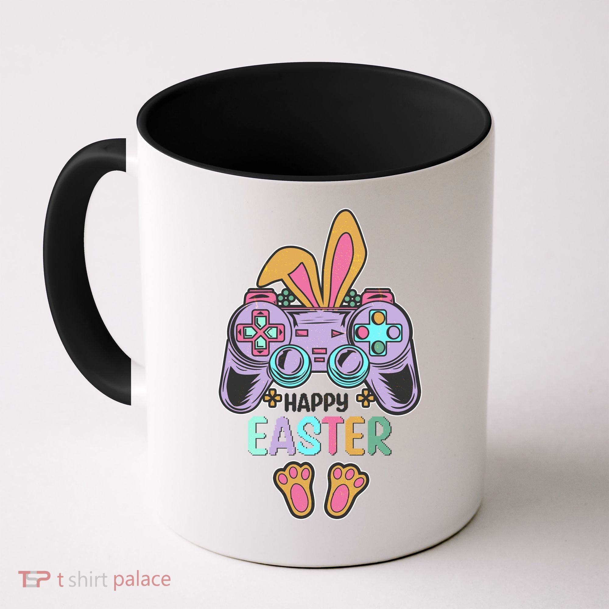 Funny Happy Easter Gamer Bunny Rabbit Controller Coffee Mug