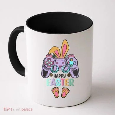 Funny Happy Easter Gamer Bunny Rabbit Controller Coffee Mug