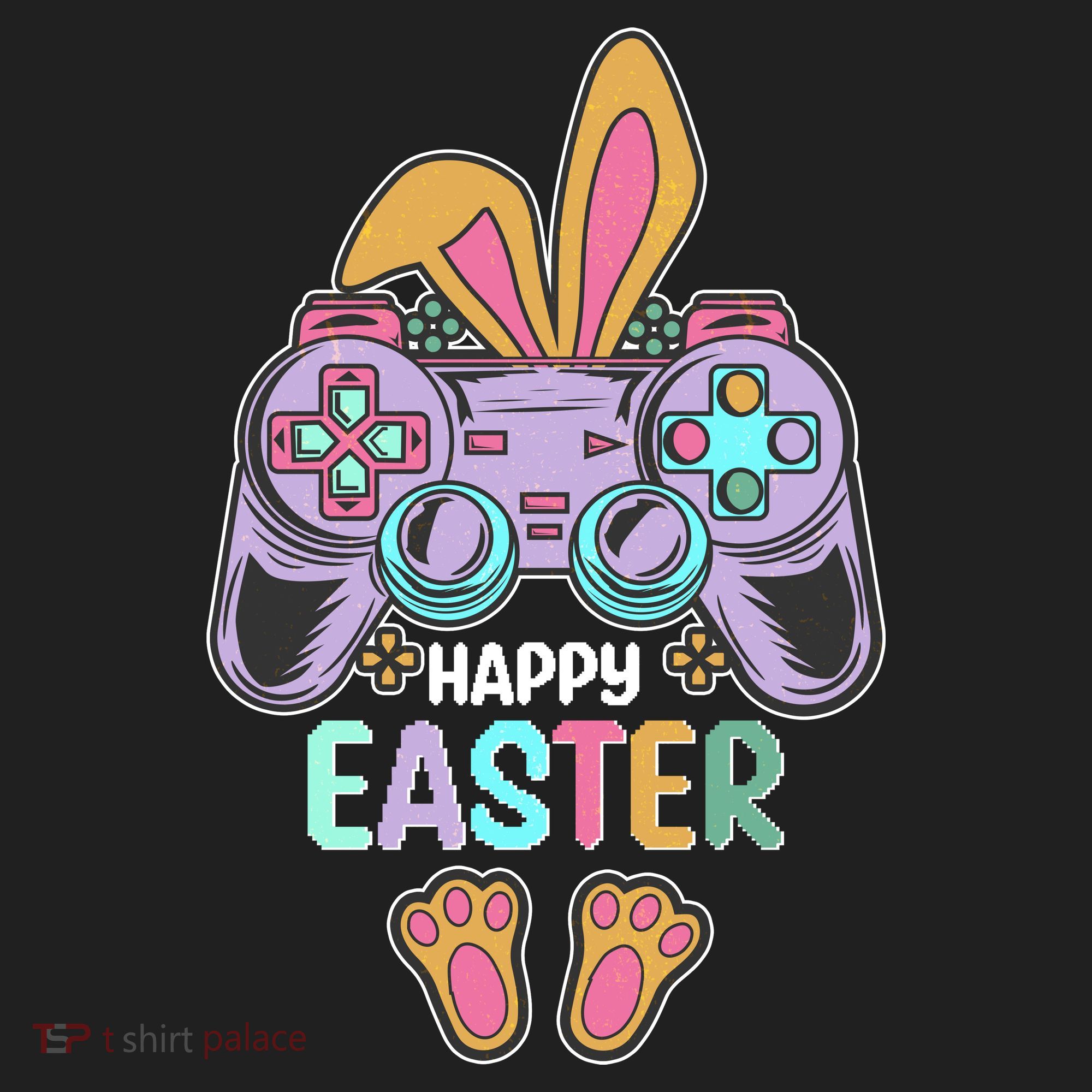 Funny Happy Easter Gamer Bunny Rabbit Controller Beanie