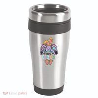 Funny Happy Easter Gamer Bunny Rabbit Controller 16oz Travel Tumbler thumb 0