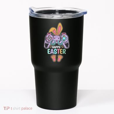 Funny Happy Easter Gamer Bunny Rabbit Controller Tumbler