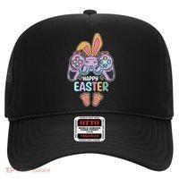 Funny Happy Easter Gamer Bunny Rabbit Controller Hat thumb 0