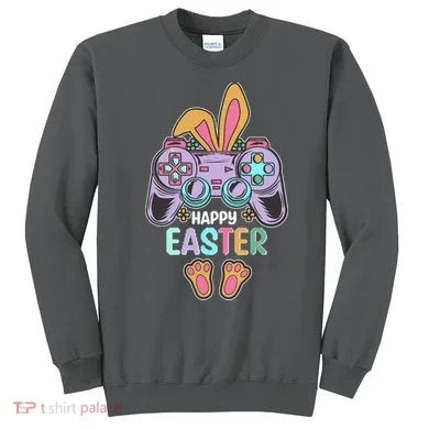 Funny Happy Easter Gamer Bunny Rabbit Controller Sweatshirt