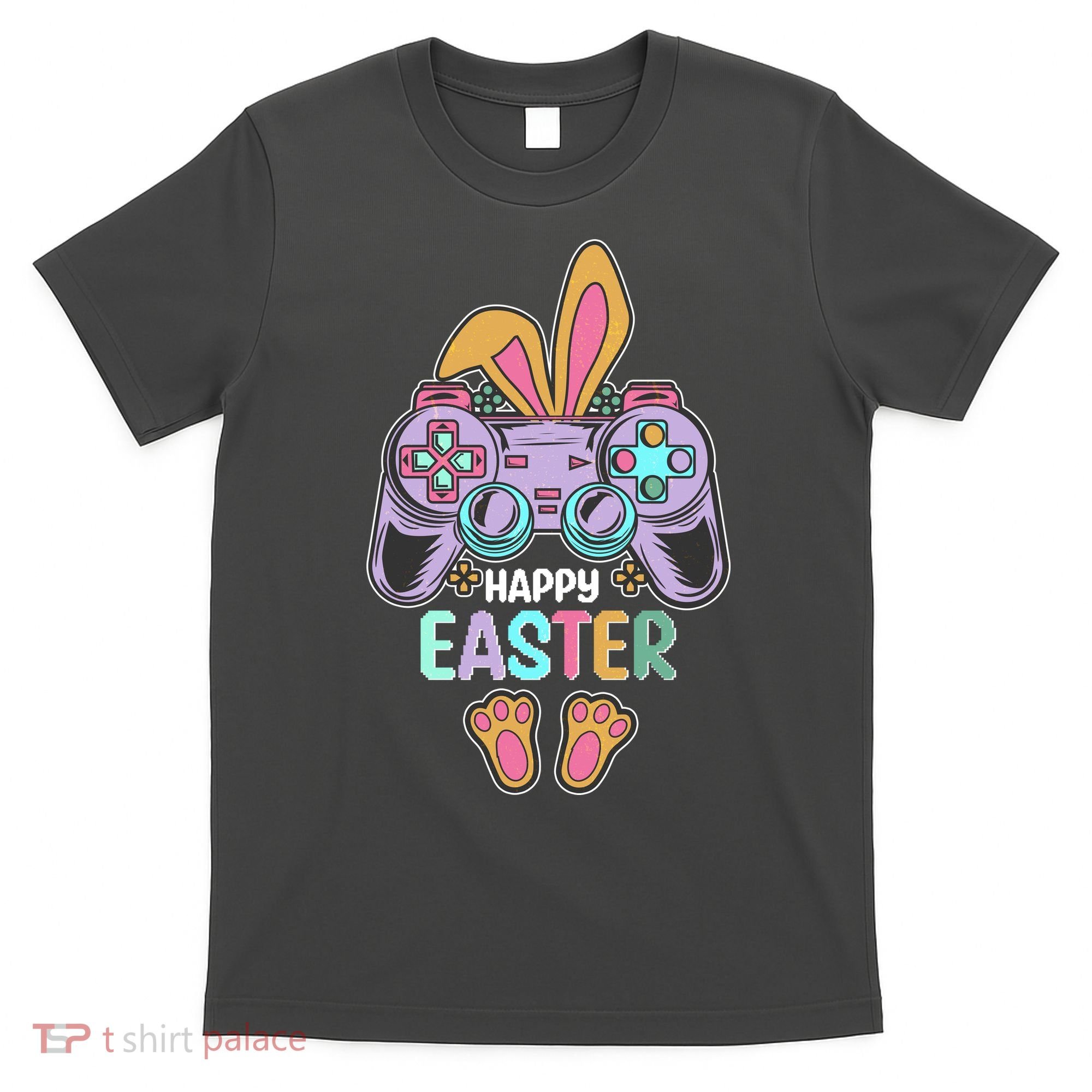 Funny Happy Easter Gamer Bunny Rabbit Controller T-Shirt