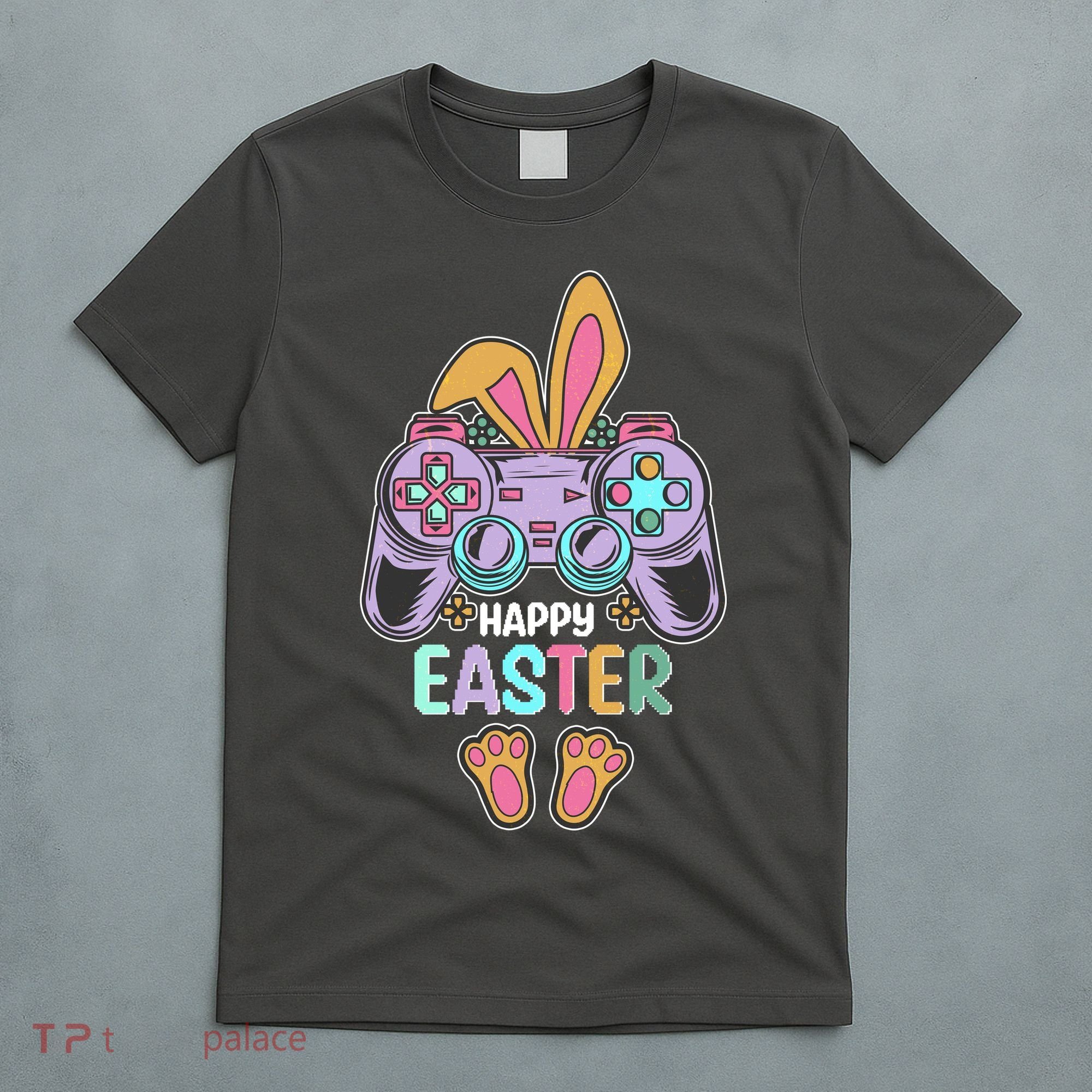 Funny Happy Easter Gamer Bunny Rabbit Controller T-Shirt