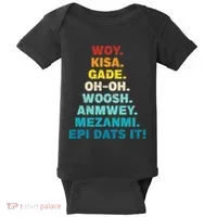 Funny Haiti Baby Bodysuit thumb 0