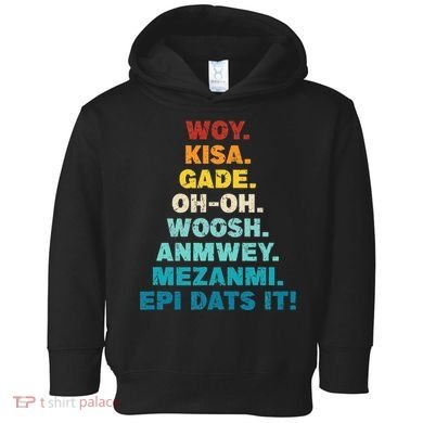 Funny Haiti Toddler Hoodie