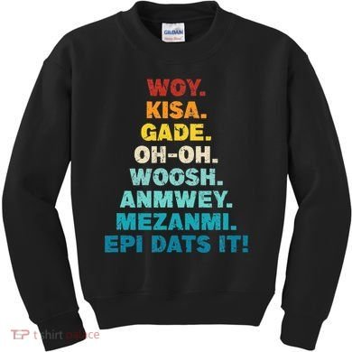 Funny Haiti Kids Sweatshirt