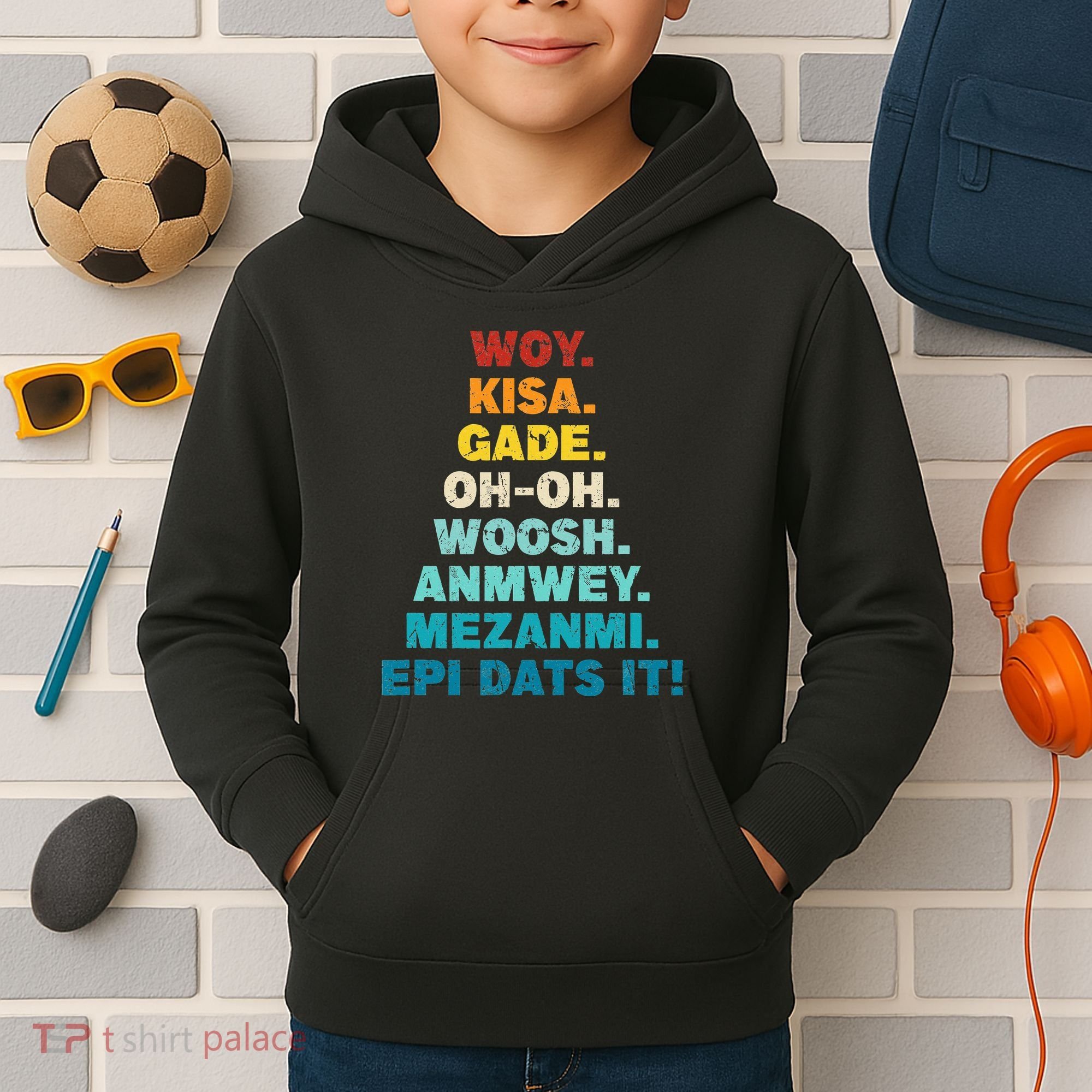 Funny Haiti Kids Hoodie