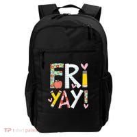 Friyay Happy Friday Funny Weekend Teacher Back To School Gift Backpack thumb 0