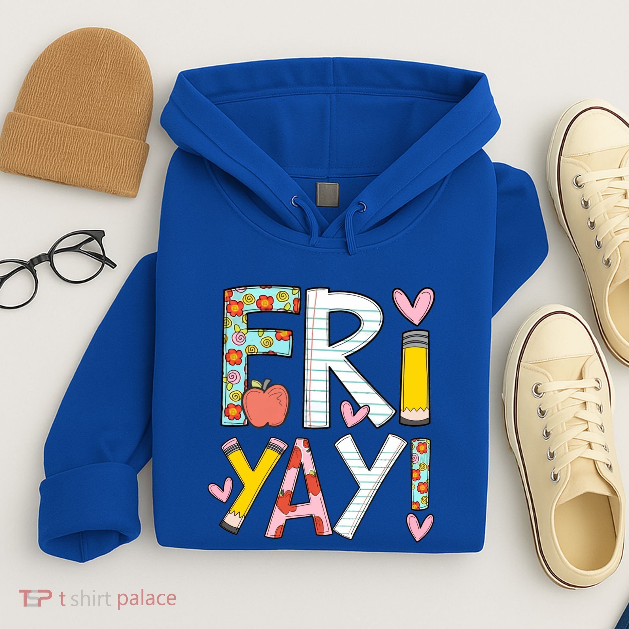 Friyay Happy Friday Funny Weekend Teacher Back To School Gift Hoodie