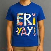 Friyay Happy Friday Funny Weekend Teacher Back To School Gift T-Shirt thumb 3