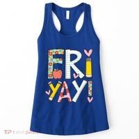 Friyay Happy Friday Funny Weekend Teacher Back To School Gift Women's Tank Top thumb 0