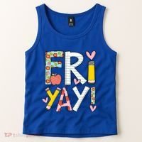 Friyay Happy Friday Funny Weekend Teacher Back To School Gift Tank Top thumb 2