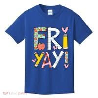 Friyay Happy Friday Funny Weekend Teacher Back To School Gift Kids T-Shirt thumb 0