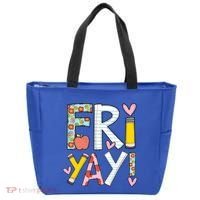 Friyay Happy Friday Funny Weekend Teacher Back To School Gift Tote Bag thumb 0