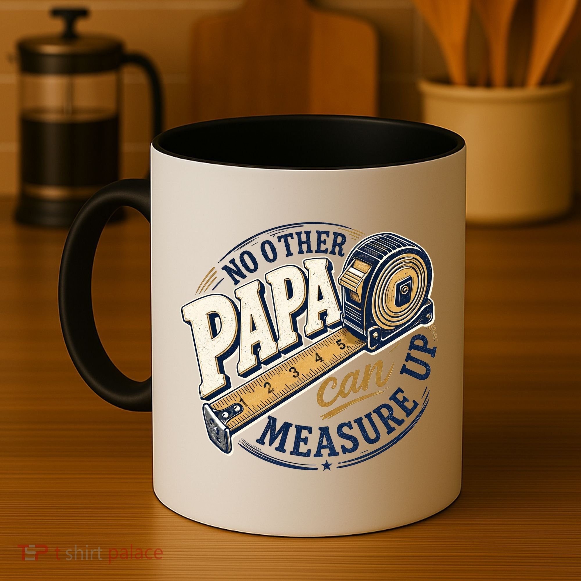 Funny Happy Father's Day No Other Papa Can Measure Up Coffee Mug