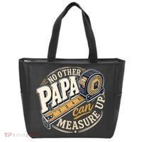 Funny Happy Father's Day No Other Papa Can Measure Up Tote Bag thumb 0