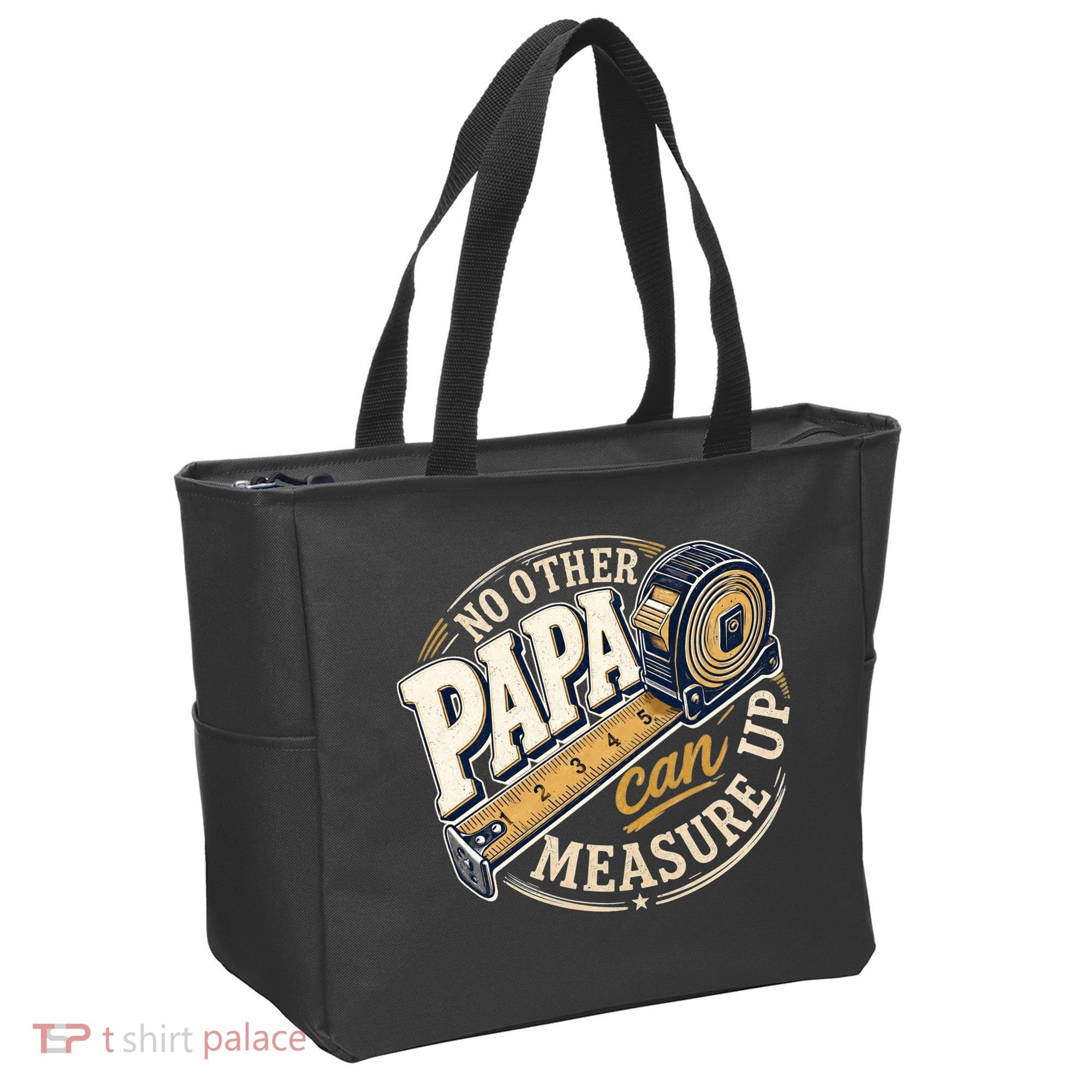 Funny Happy Father's Day No Other Papa Can Measure Up Tote Bag