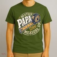 Funny Happy Father's Day No Other Papa Can Measure Up T-Shirt thumb 3