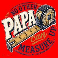Funny Happy Father's Day No Other Papa Can Measure Up Santa Hat thumb 1