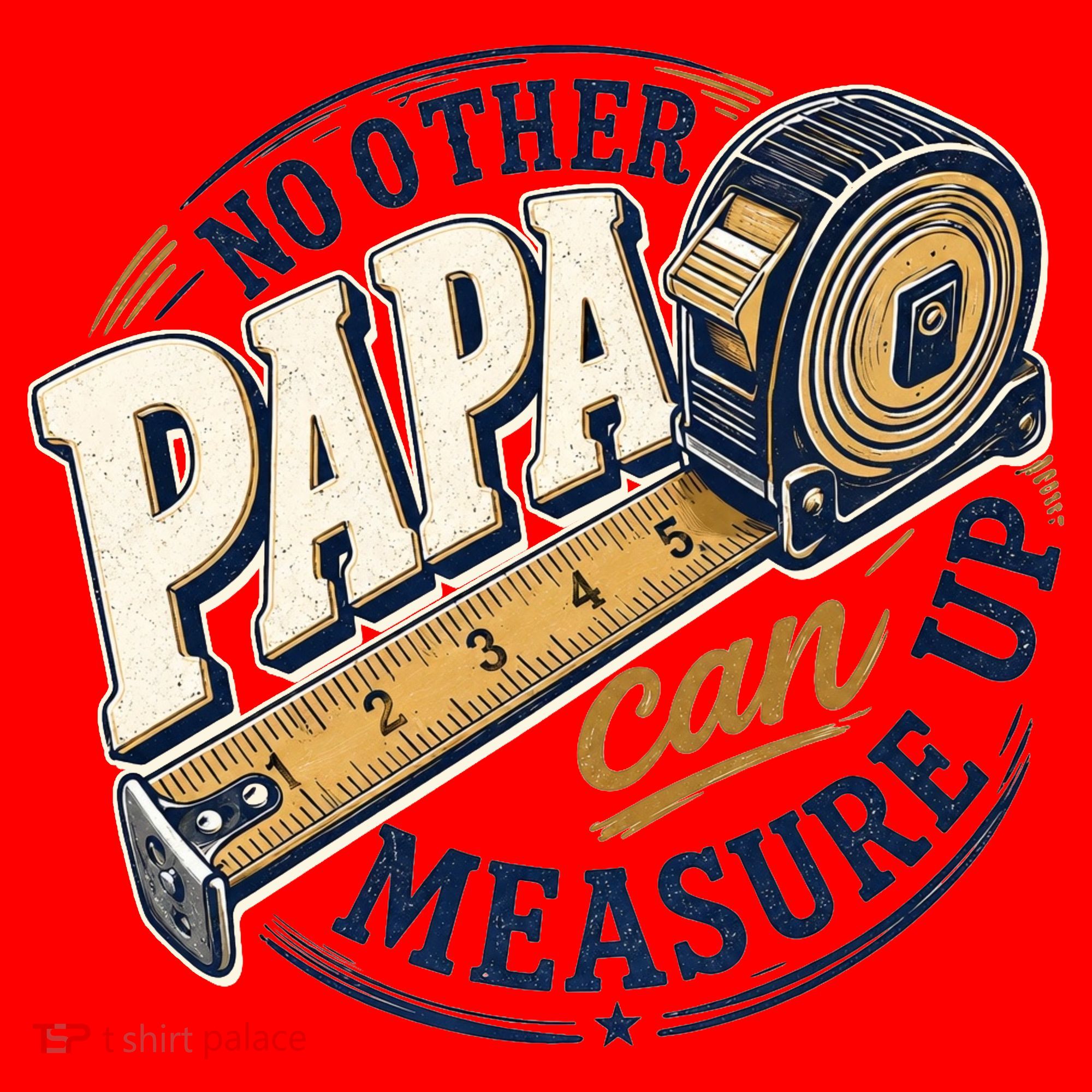 Funny Happy Father's Day No Other Papa Can Measure Up Santa Hat