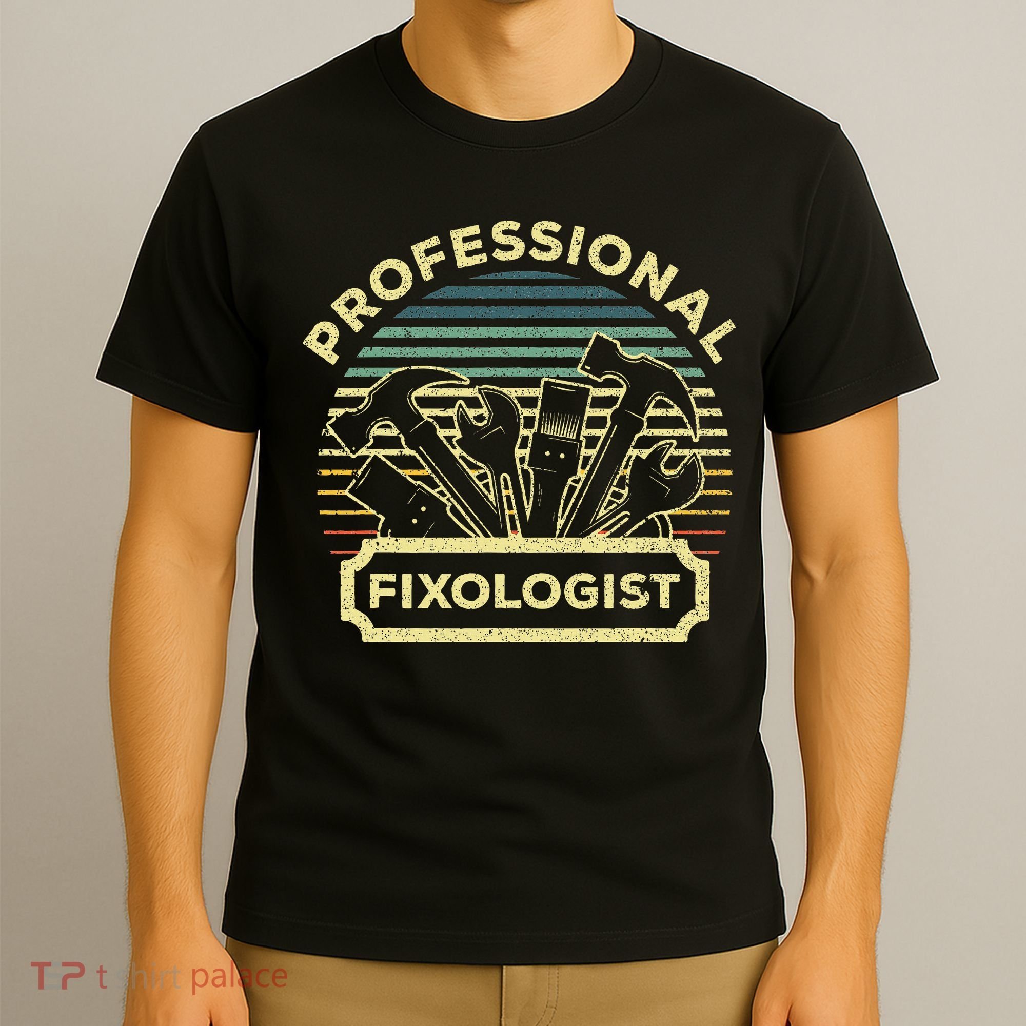 Funny Handyman For Wo Dad Fixologist Carpenter T-Shirt