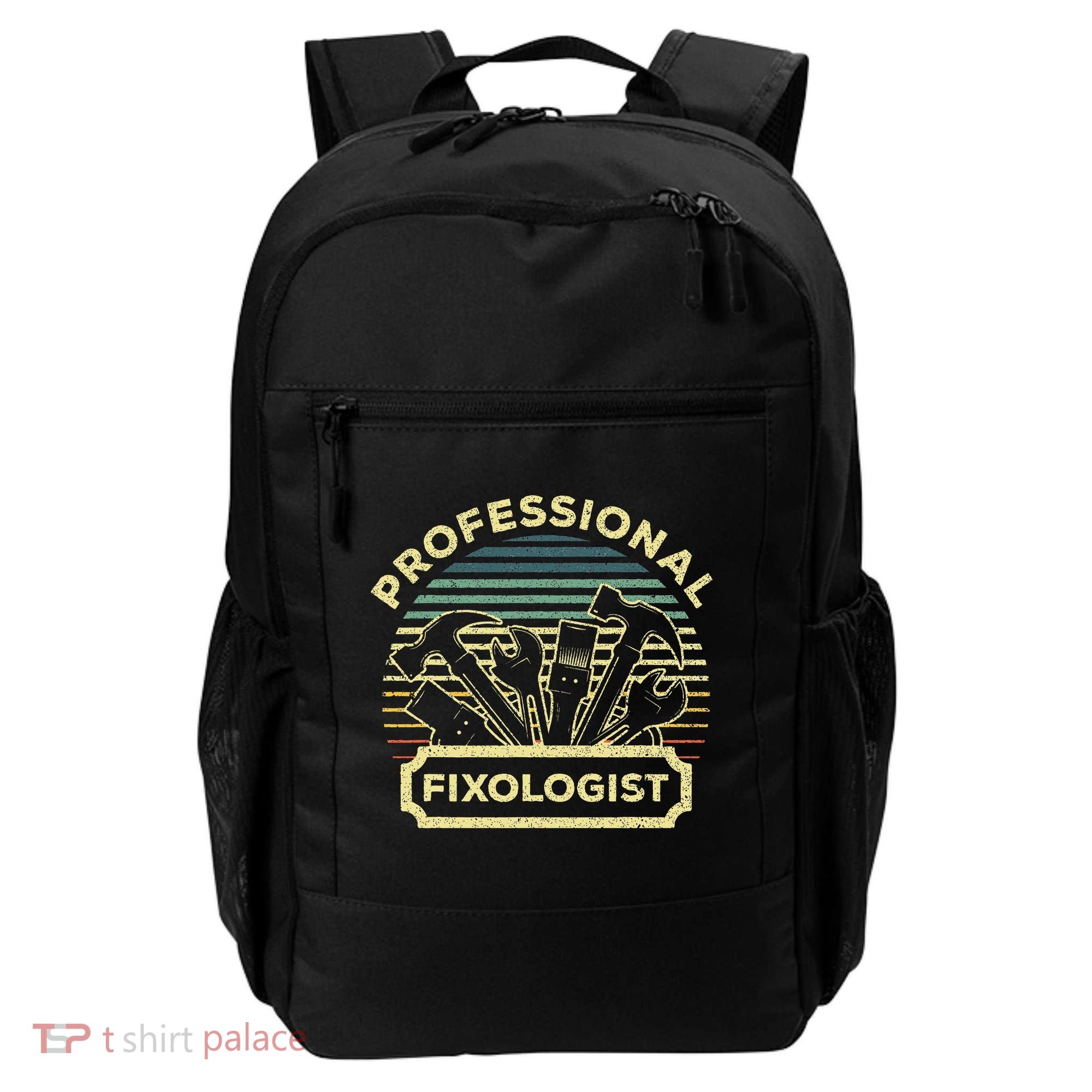 Funny Handyman For Wo Dad Fixologist Carpenter Backpack