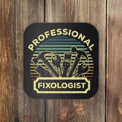 Funny Handyman For Wo Dad Fixologist Carpenter Coaster