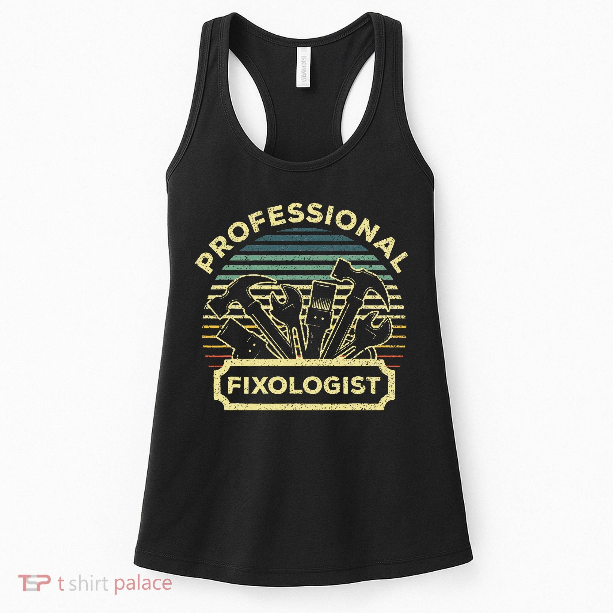 Funny Handyman For Wo Dad Fixologist Carpenter Women's Tank Top