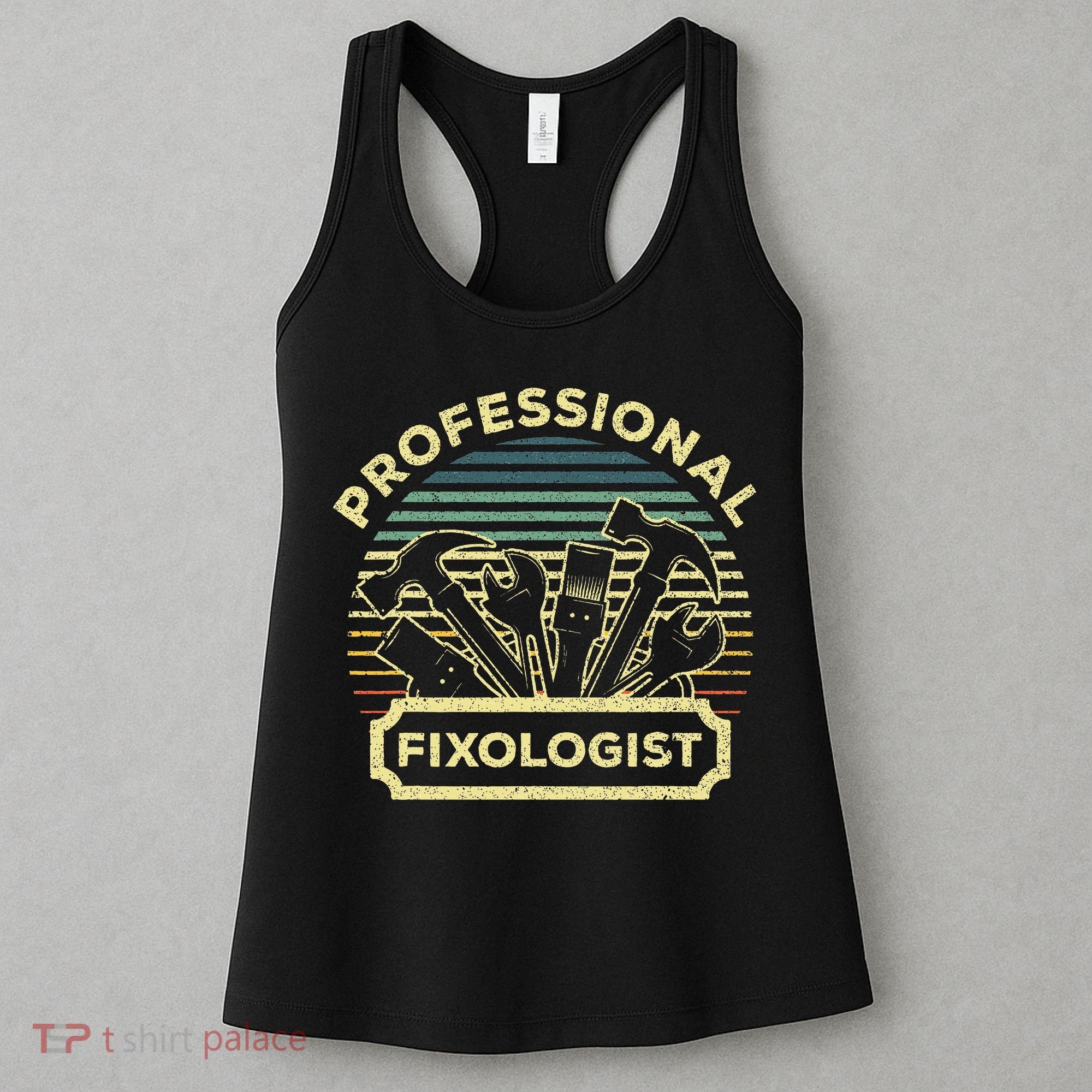 Funny Handyman For Wo Dad Fixologist Carpenter Women's Tank Top