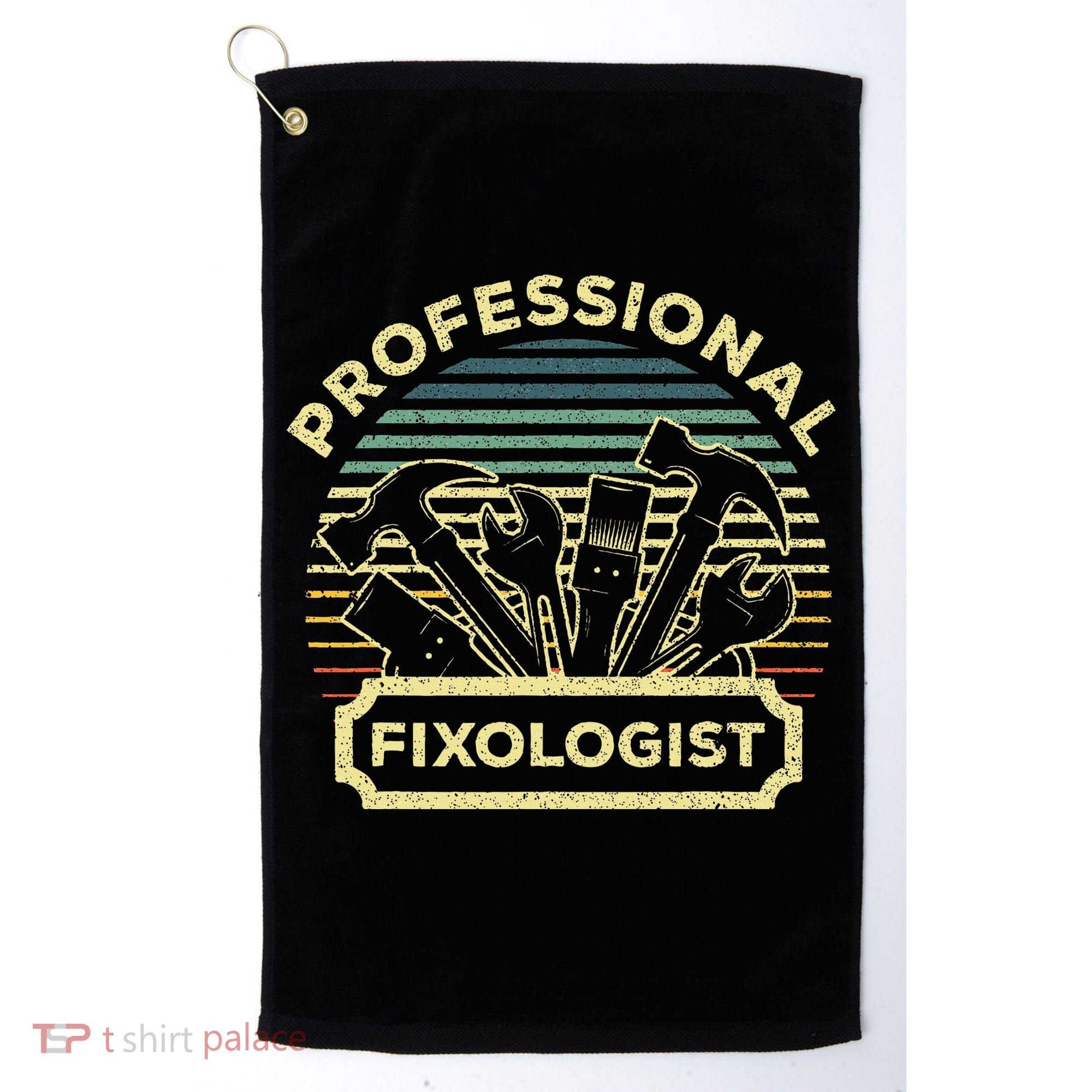 Funny Handyman For Wo Dad Fixologist Carpenter Golf Towel