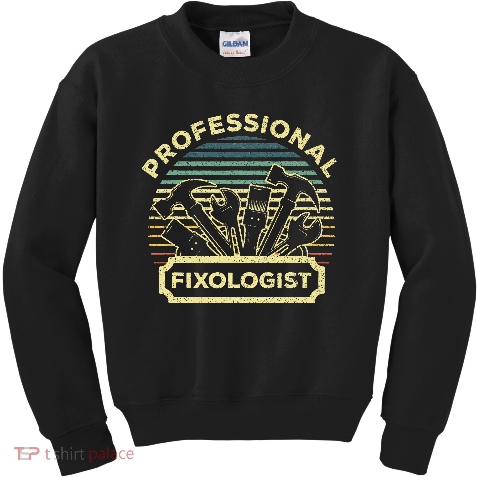 Funny Handyman For Wo Dad Fixologist Carpenter Kids Sweatshirt