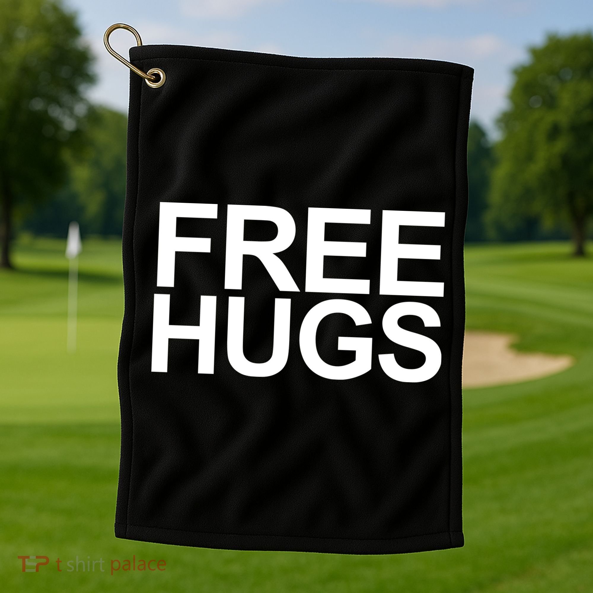Free Hugs Golf Towel