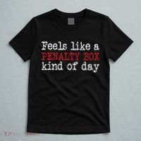 Funny Hockey Feels Like A Penalty Box Day Hockey Player T-Shirt thumb 5