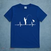 Fishing Heartbeat Funny Gift For Fishing Lovers Father's Day Gift T-Shirt thumb 5