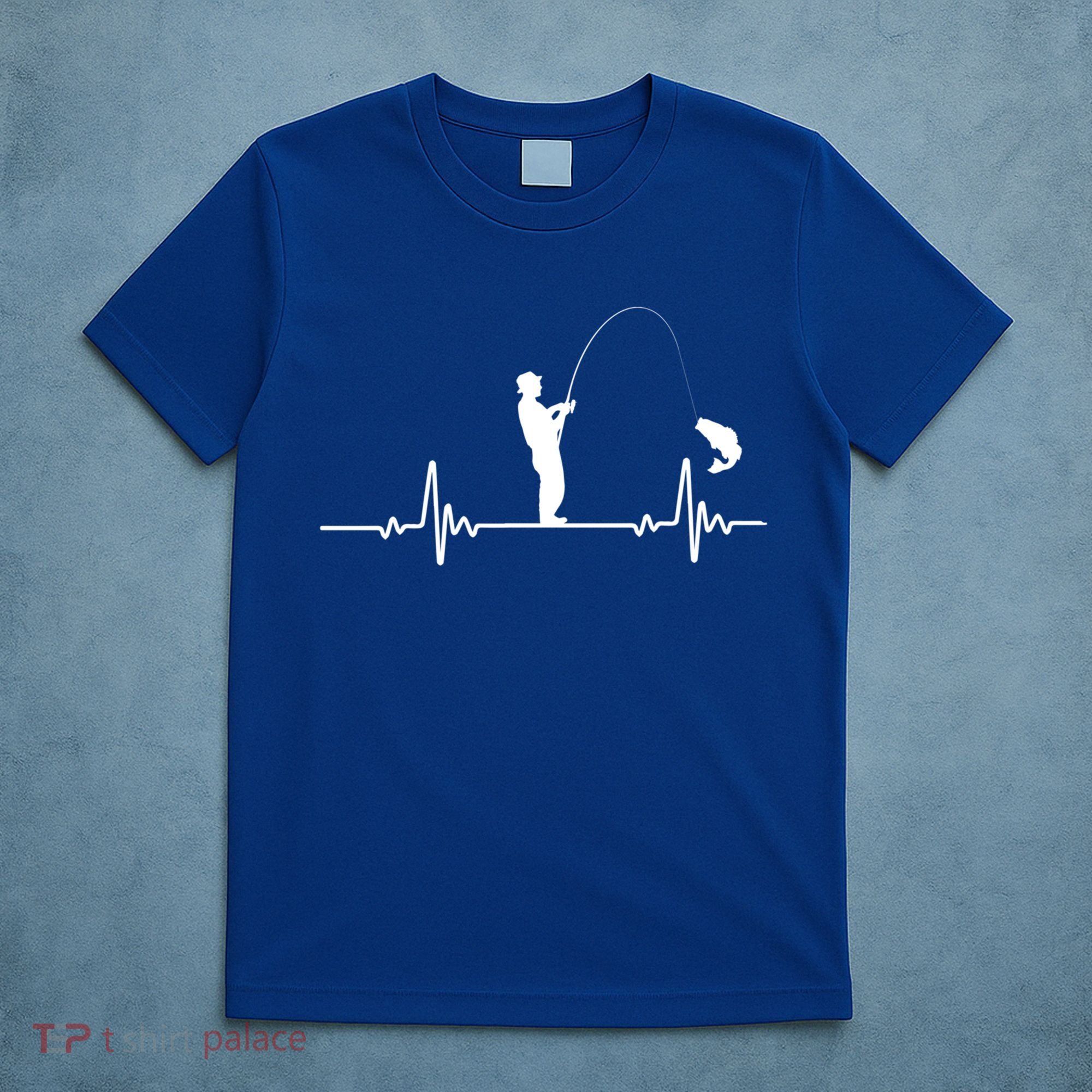 Fishing Heartbeat Funny Gift For Fishing Lovers Father's Day Gift T-Shirt